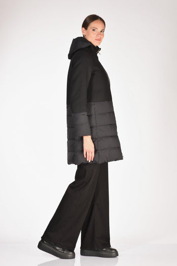 Piumino Bitessuto Nero Donna - 4