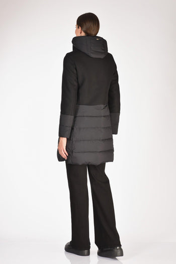 Piumino Bitessuto Nero Donna - 5
