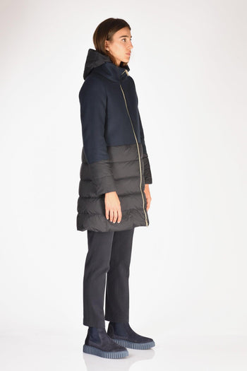 Piumino Bitessuto Blu Donna - 4