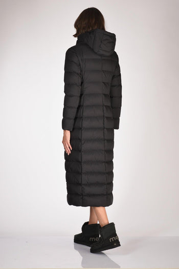 Piumino Lungo Nero Donna - 5