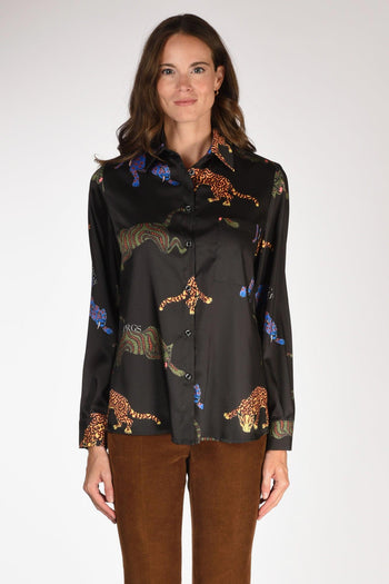 Camicia Stampata Nero Donna - 2