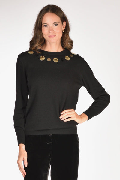 Maglia Pois Nero Donna
