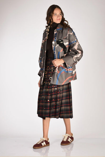 Cappotto Camicia Verde Donna