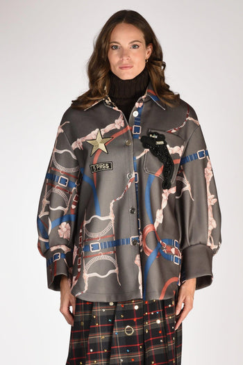 Cappotto Camicia Verde Donna - 3