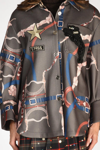 Cappotto Camicia Verde Donna - 4