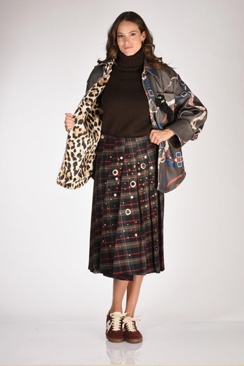 Cappotto Camicia Verde Donna - 7