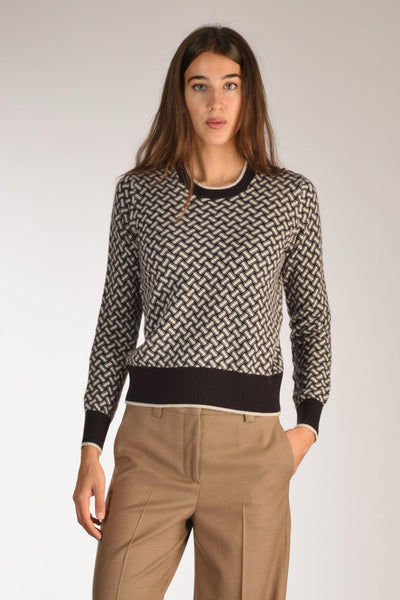 Maglia Marrone/beige Donna