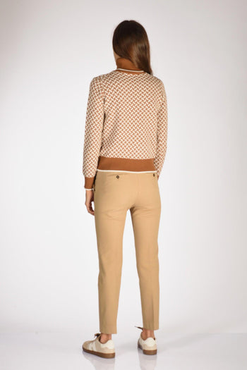 Maglia Beige/bianco Donna - 4