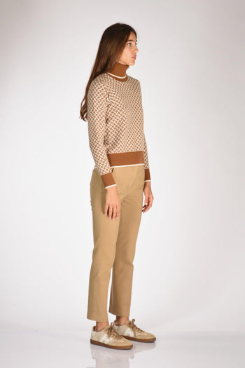 Maglia Beige/bianco Donna - 5