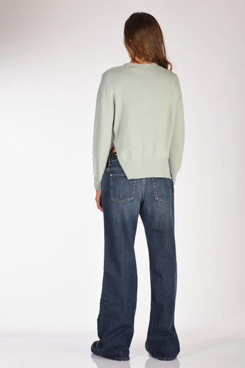 Maglia V Azzurro Donna - 5