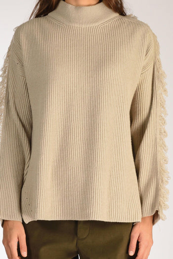 Maglia Lupetto Beige Donna - 3