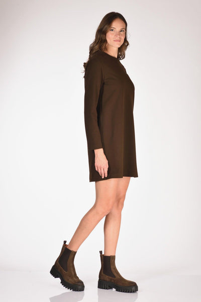 1901 Abito Jerse Marrone Donna