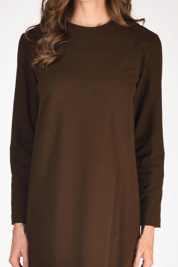 1901 Abito Jerse Marrone Donna - 4