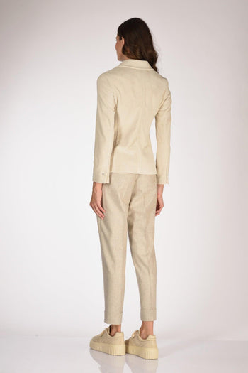 1901 Giacca Slim Fit Bianco Naturale Donna - 5