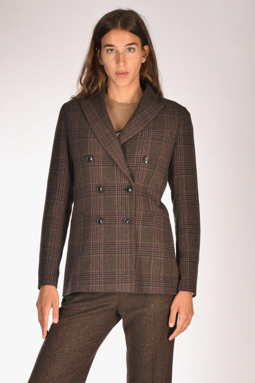 1901 Giacca Doppiopetto Marrone Donna