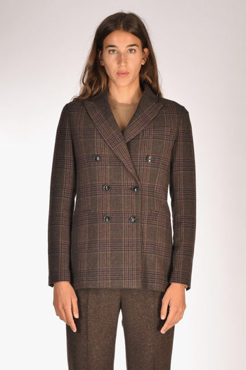 1901 Giacca Doppiopetto Marrone Donna - 2