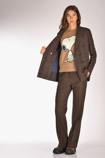 1901 Giacca Doppiopetto Marrone Donna - 6