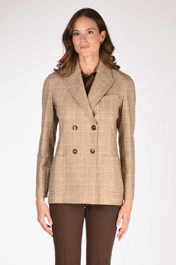 1901 Giacca Doppiopetto Marrone Donna - 2