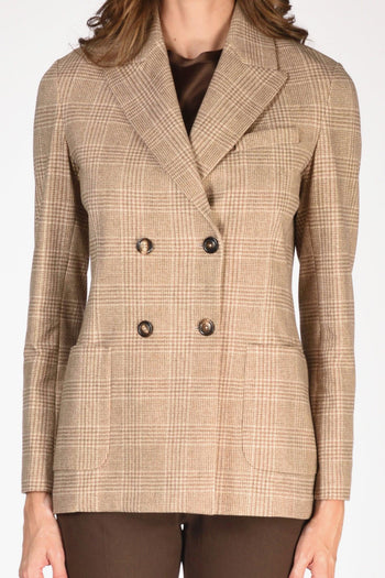 1901 Giacca Doppiopetto Marrone Donna - 3