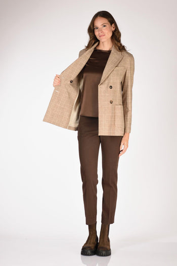 1901 Giacca Doppiopetto Marrone Donna - 6