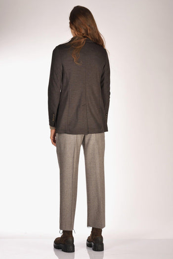 1901 Giacca Doppiopetto Marrone Donna - 5