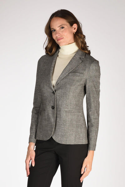1901 Giacca Slim Fit Nero/grigio Donna