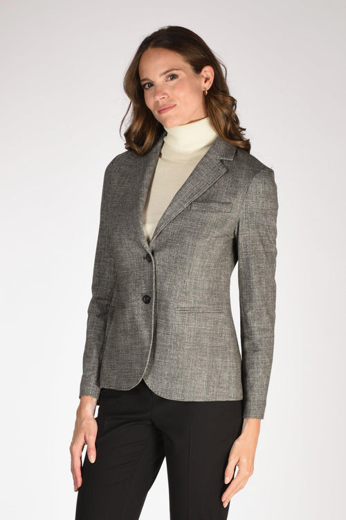 1901 Giacca Slim Fit Nero/grigio Donna