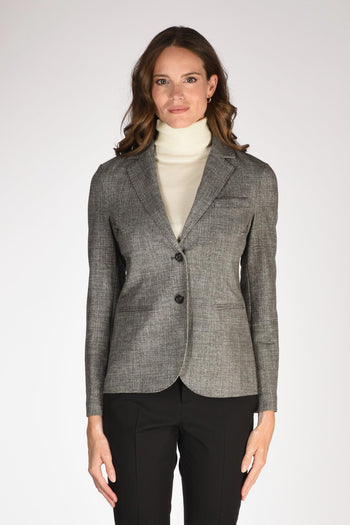 1901 Giacca Slim Fit Nero/grigio Donna - 2
