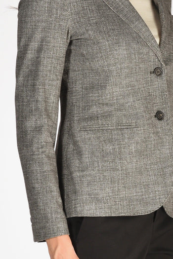 1901 Giacca Slim Fit Nero/grigio Donna - 3