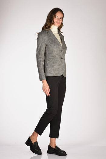 1901 Giacca Slim Fit Nero/grigio Donna - 4