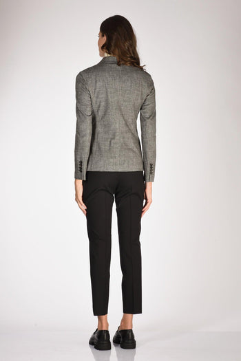1901 Giacca Slim Fit Nero/grigio Donna - 5