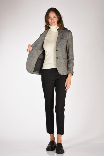 1901 Giacca Slim Fit Nero/grigio Donna - 6
