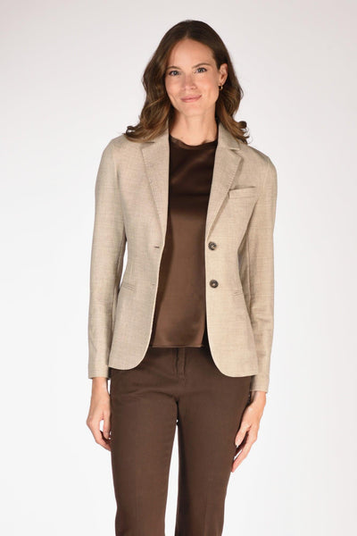 1901 Giacca Slim Fit Beige Donna
