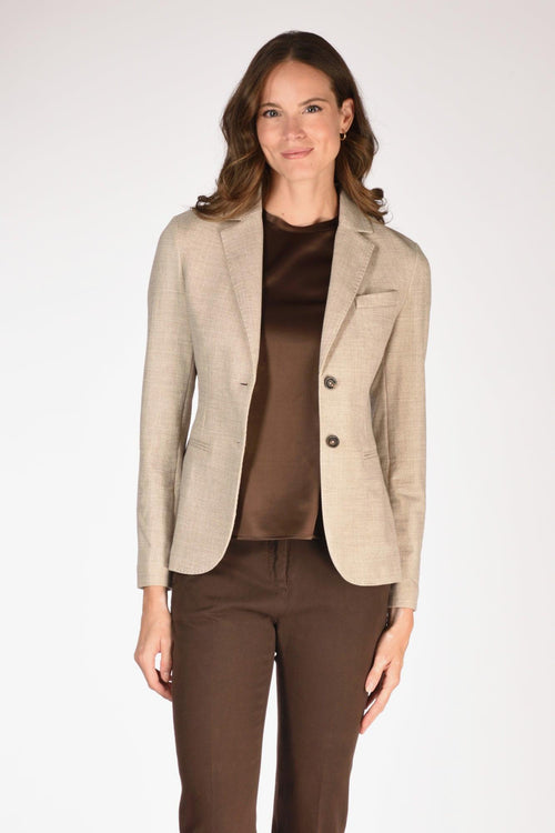 1901 Giacca Slim Fit Beige Donna