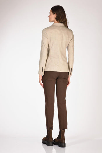 1901 Giacca Slim Fit Beige Donna - 5
