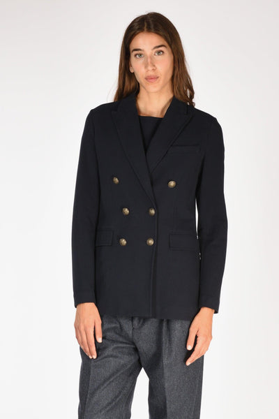 1901 Giacca Doppiopetto Blu Donna