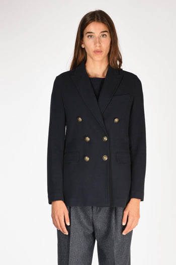 1901 Giacca Doppiopetto Blu Donna - 2