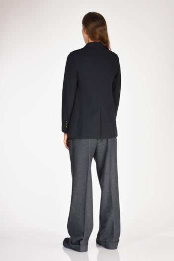 1901 Giacca Doppiopetto Blu Donna - 5