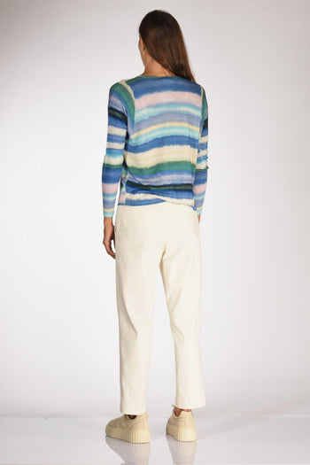 Maglia Stampata Azzurro/bianco Donna - 5