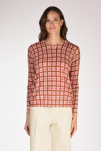 Maglia Stampata Rosa/bianco/multicolor Donna - 2