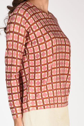 Maglia Stampata Rosa/bianco/multicolor Donna - 3