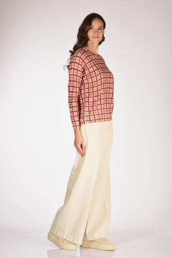 Maglia Stampata Rosa/bianco/multicolor Donna - 4