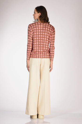 Maglia Stampata Rosa/bianco/multicolor Donna - 5