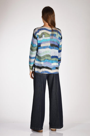 Maglia Stampata Azzurro/bianco/verde Donna - 5