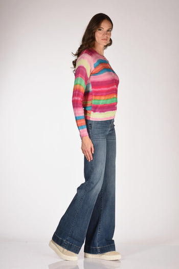 Maglia Stampata Rosa/fucsia Donna - 4