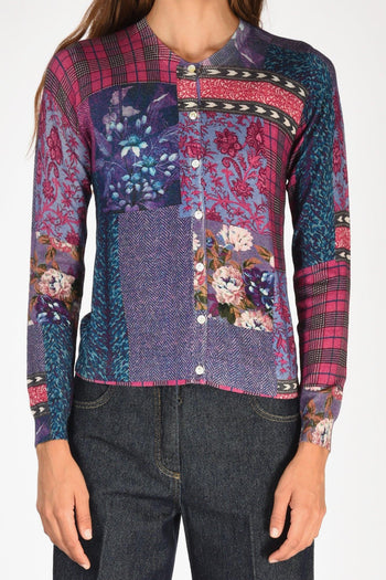 Maglia Stampata Fucsia/viola Donna - 3