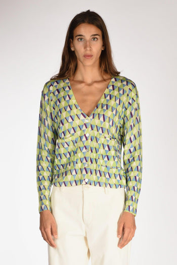 Maglia Stampata Verde/azzurro Donna - 2