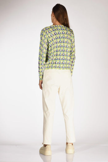 Maglia Stampata Verde/azzurro Donna - 5