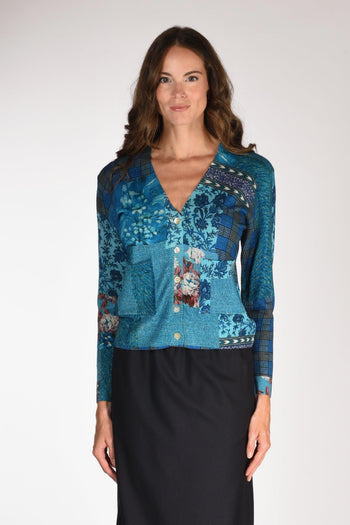 Maglia Stampata Azzurro/blu Donna - 2