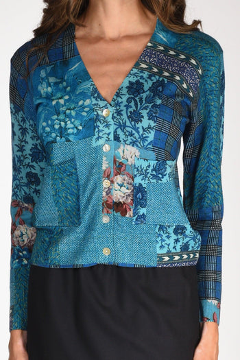 Maglia Stampata Azzurro/blu Donna - 3